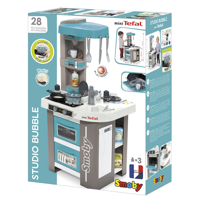 Дитячі кухні та побутова техніка - Іграшкова кухня Smoby Тефаль студіо Френч блакитна (311043)#2