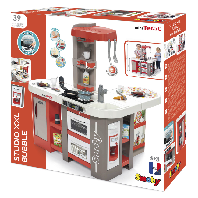Дитячі кухні та побутова техніка - Іграшкова кухня Smoby Тефаль студіо Френч червона (311046)#2