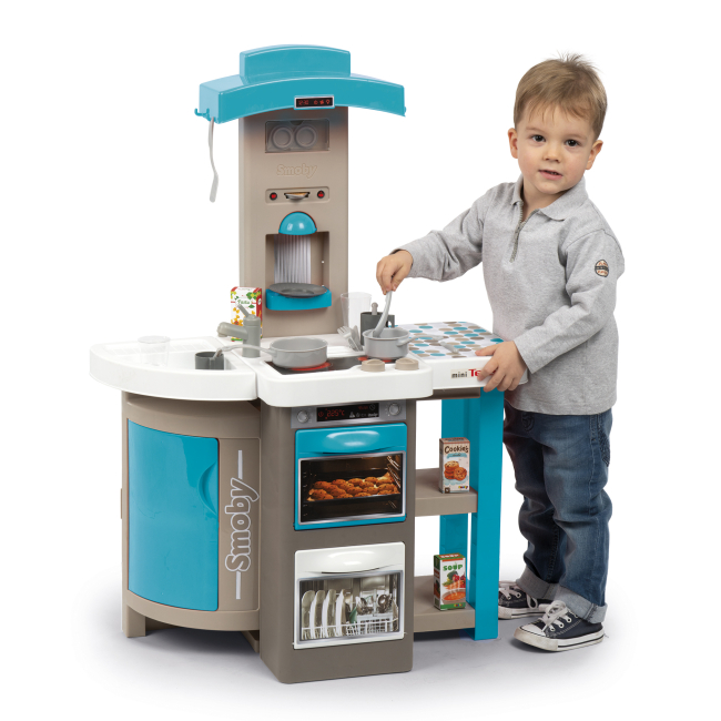 Дитячі кухні та побутова техніка - Іграшкова кухня Smoby Тефаль Кухар блакитна (312201)#4