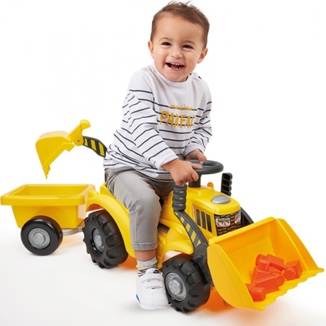 Толокари - Толокар Ecoiffier Максі Трактор-навантажувач з причепом (007850)#6