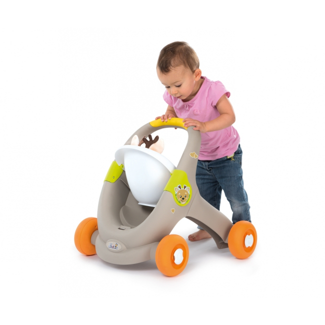 Транспорт і улюбленці - Коляска для пупса «Мінікісс 3 в 1. Веселі тваринки» Smoby Toys (210206)#5