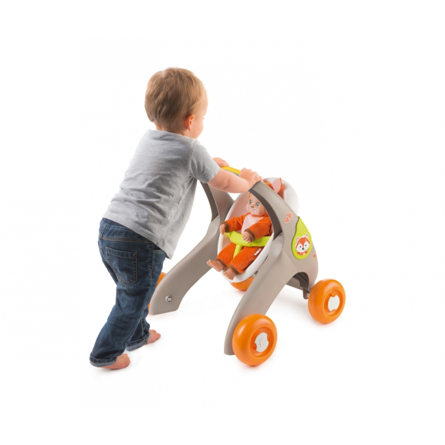 Транспорт і улюбленці - Коляска для пупса «Мінікісс 3 в 1. Веселі тваринки» Smoby Toys (210206)#7