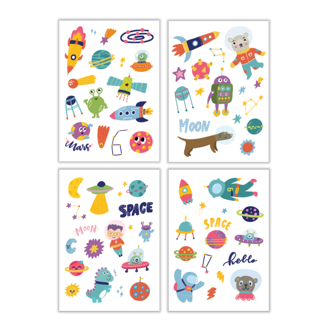 Косметика - Набір татуювань DoDo Космічні друзі (301097)#2