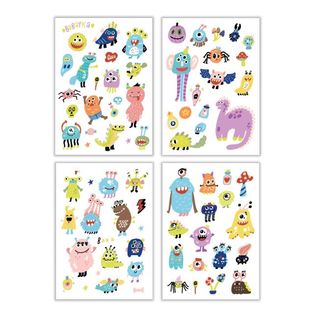 Косметика - Набір татуювань DoDo Монстри на вечірці (301099)#2