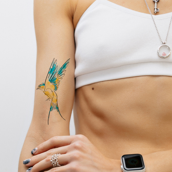 Косметика - Набір тату для тіла Tattooshka Україна це любов (L-48)#2