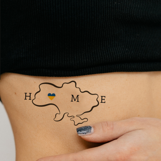 Косметика - Набор тату для тела Tattooshka Украина в моем сердце (LB-137)#2