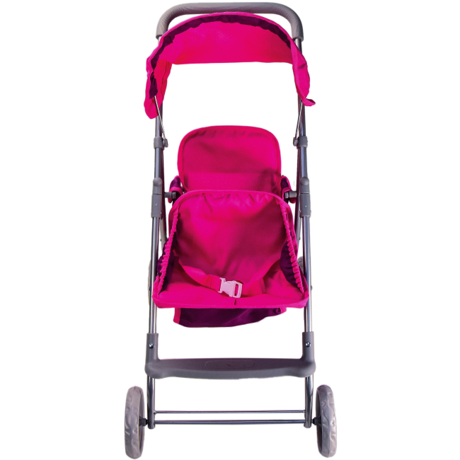 Транспорт і улюбленці - Коляска для ляльки Країна Іграшок Прогулочна двомісна (9618-G)#2