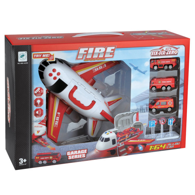 Транспорт и спецтехника - Игровой набор Six-six-zero Самолет-пожарный (EPT574288)#2