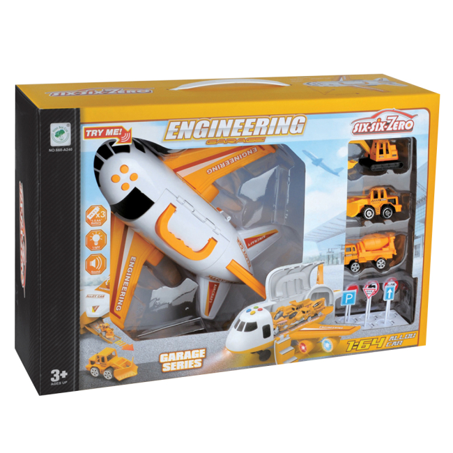 Транспорт и спецтехника - Игровой набор Six-six-zero Самолет-спецтехника (EPT574289)#2