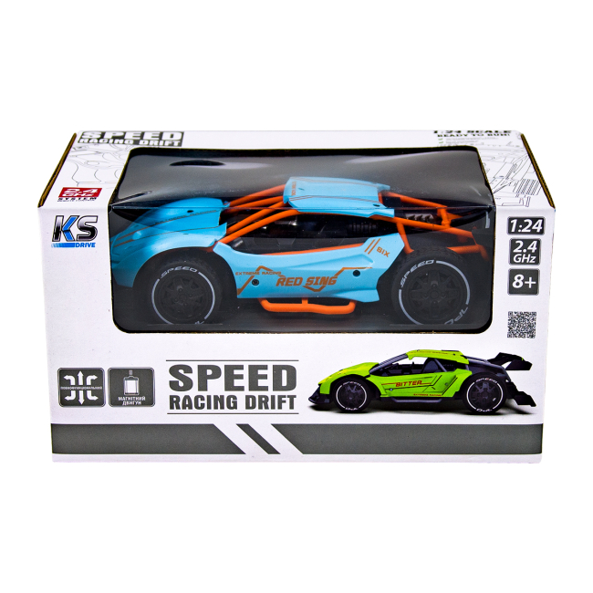 Радиоуправляемые модели - Автомобиль Sulong Toys Speed racing drift Red sing голубой (SL-292RHB)#6