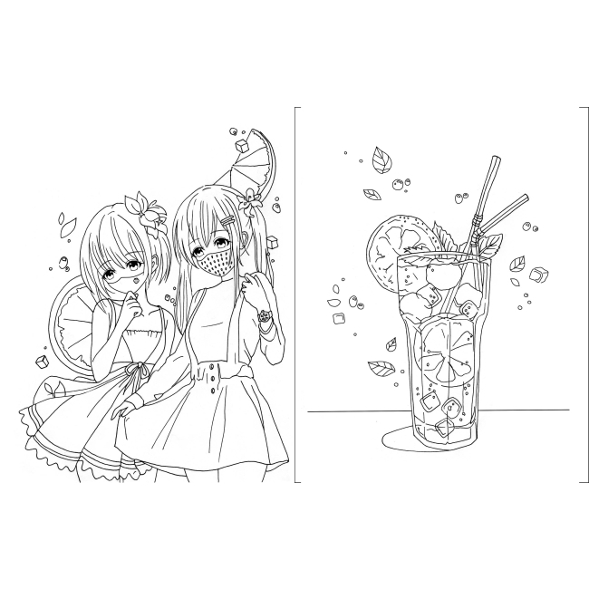 Товары для рисования - Раскраска Жорж #girls #fashion #manga (9786177853212)#2