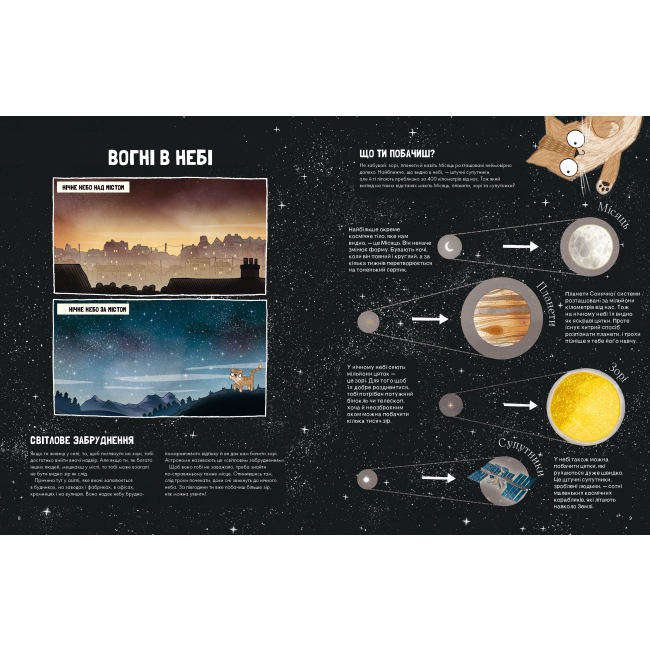 Познавательные книги (4-10 лет) - Книжка «Котячий путівник нічним небом» Стюарт Аткінсон (9786177579747)#4