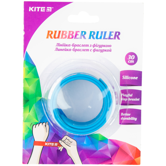 Канцтовары - ​Линейка-браслет Kite бирюзовая 30 см (K20-019)#3