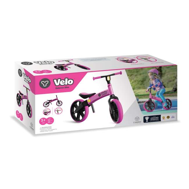 Беговелы - Беговел YVolution YVelo розовый (N101054)#2