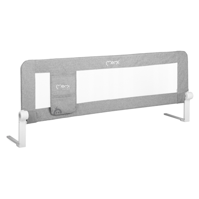 Манежи - Защитная барьерка для кровати MoMi Lexi light gray (AKCE00022)#2