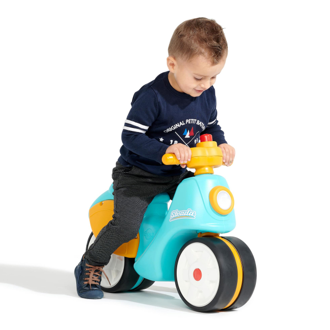 Беговелы - Беговел Falk Strada голубо-желтый (800S)#4