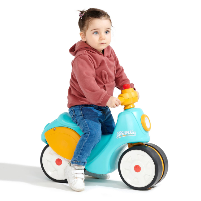 Беговелы - Беговел Falk Strada голубо-желтый (800S)#5