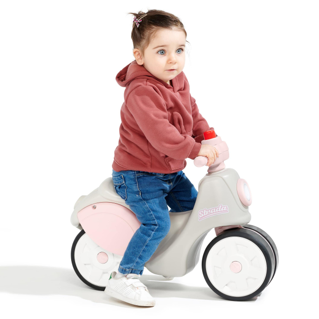 Беговелы - Беговел Falk Strada бело-розовый (802S)#4