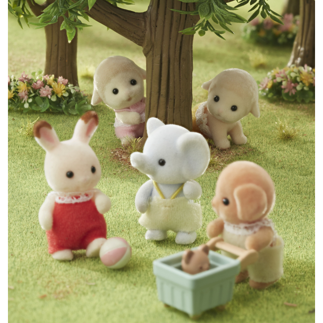 Фігурки тварин - Ігровий набір Sylvanian Families Ягнята-двійнята (5621) (5054131056219)#4