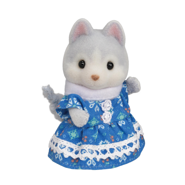 Фигурки животных - Игровой набор Sylvanian Families Малыши Хаски на велосипеде (5637) (5054131056370)#3