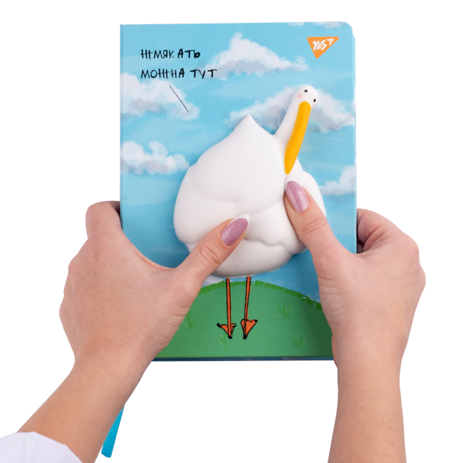 Канцтовары - Блокнот Yes Гусь А5 со сквишем (681826)#7