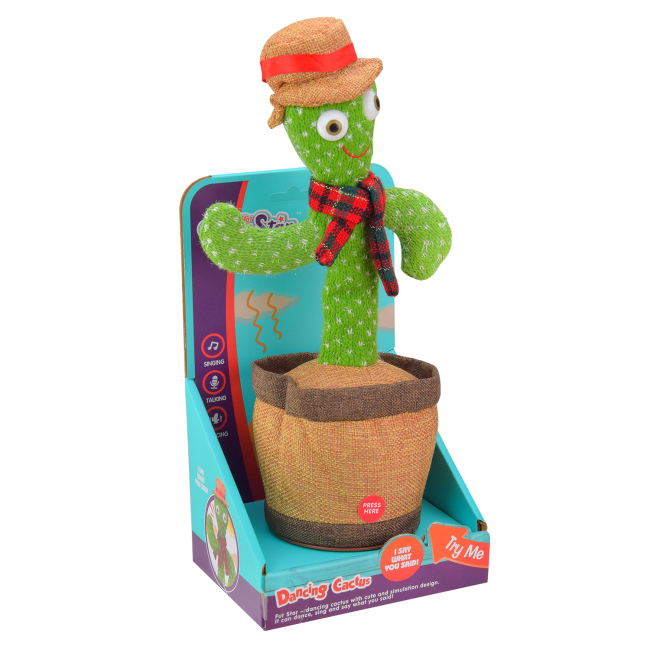 Развивающие игрушки - Музыкальная игрушка Shantou Jinxing Танцующий кактус (T839)#2