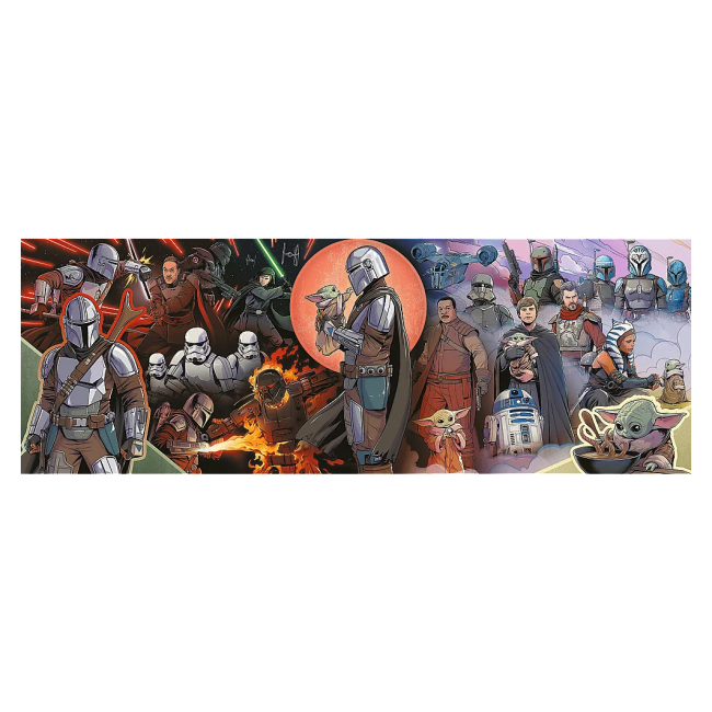 Пазлы - Пазл Trefl Panorama Star Wars Приключения Мандалорца 1000 элементов (29052)#2