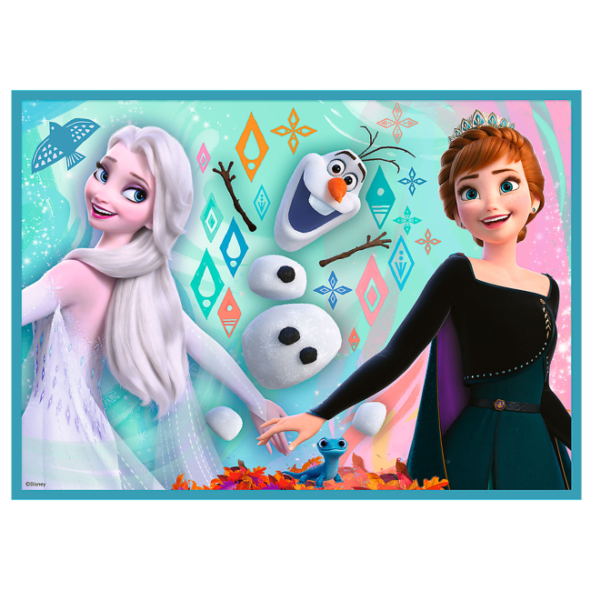 Пазлы - Пазл Trefl Frozen Удивительній мир 4 в 1 (34381)#2
