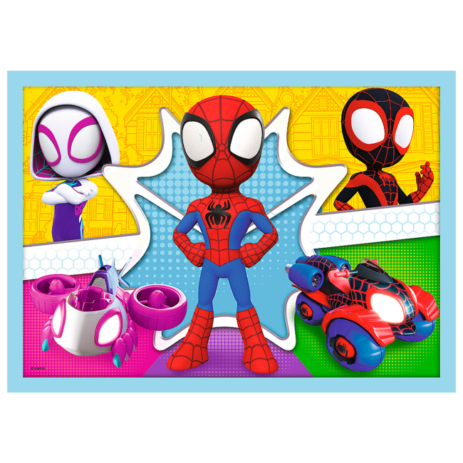 Пазли - Пазли Trefl Команда Павучка 4 в 1 (34611)#4