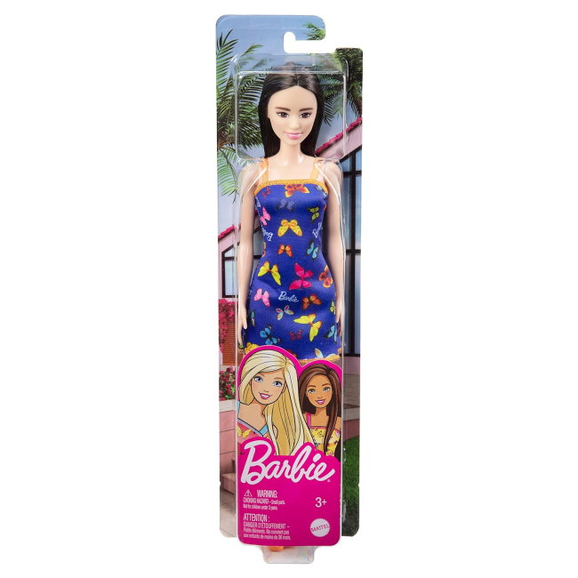 Куклы - Кукла Barbie Супер стиль Брюнетка в синем платье (T7439/HBV06)#3
