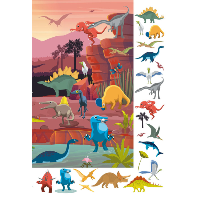 Книги-картинки для детей (2-6 лет) - Книжка « Віммельбух Динозаври» (9786175470923)#3