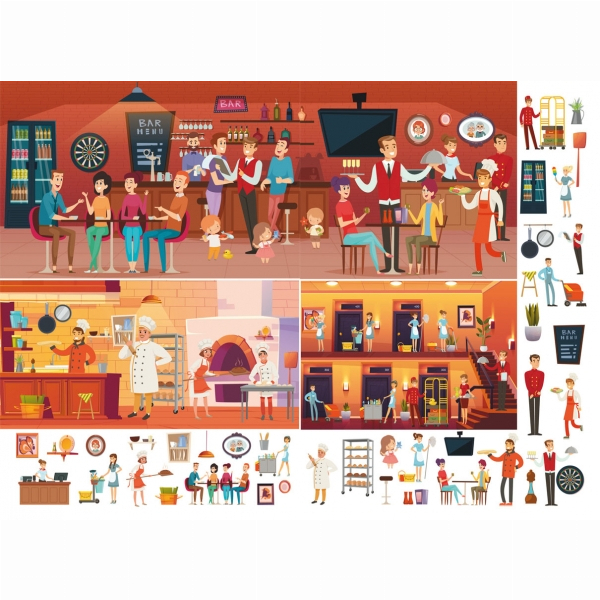 Книги-картинки для детей (2-6 лет) - Книжка « Віммельбух Професії» (9789669870889)#3