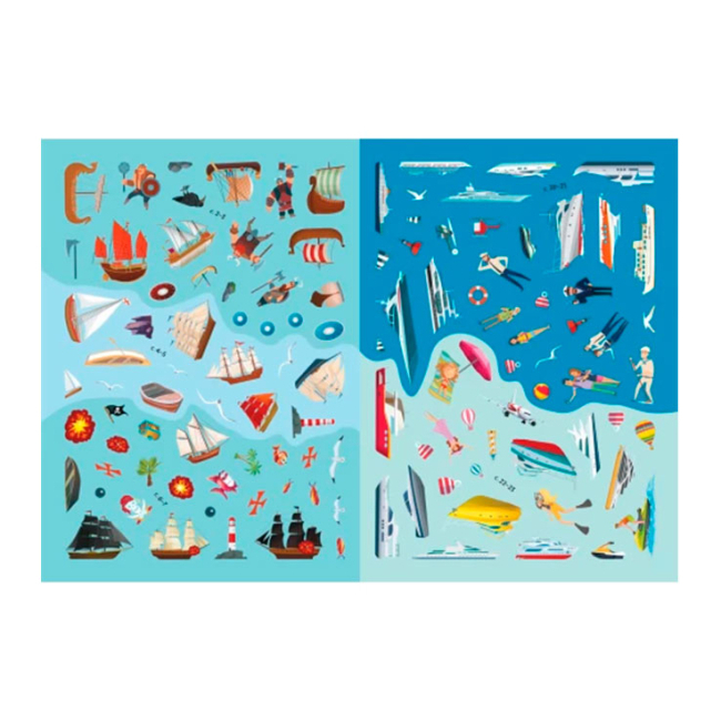 Розмальовки та актівітібуки (2-6 років) - Книжка з наліпками «Кораблі»  (9789669872463)#2