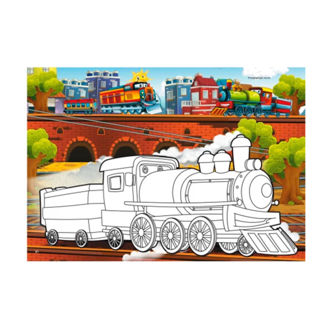 Розмальовки та актівітібуки (2-6 років) - Книжка з наліпками «Транспорт» (9789669369741)#2