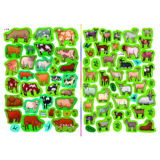 Раскраски и активитибуки (2-6 лет) - Книжка «Меганаліпки. На фермі» (9789669871824)#5