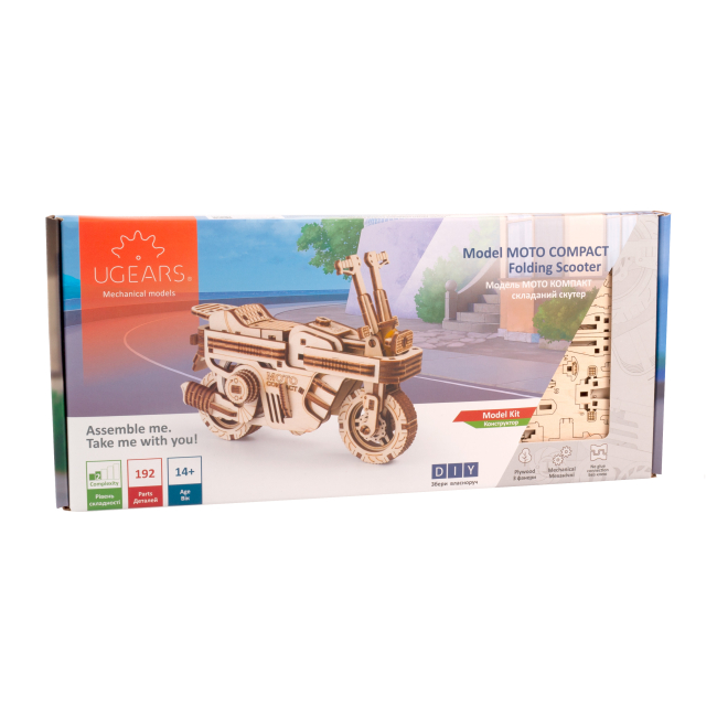 3D-пазлы - Трехмерный пазл Ukrainian Gears Складной скутер (70168)#4