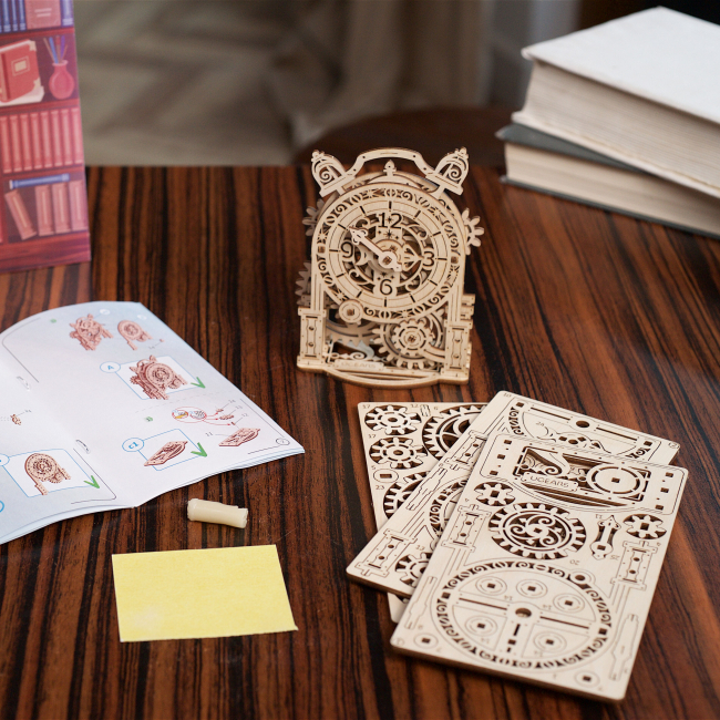 3D-пазли - Тривимірний пазл Ukrainian Gears Вінтажний будильничок (70163)#6