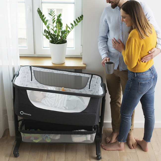 Манежі - Приставне ліжечко Lionelo Timon graphite (LO-TIMON BLUE NAVY)#6