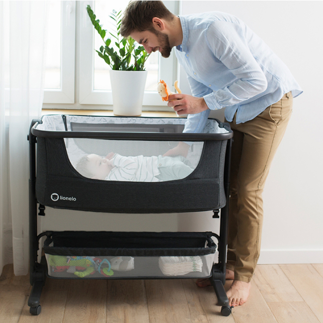 Манежі - Приставне ліжечко Lionelo Timon graphite (LO-TIMON BLUE NAVY)#7