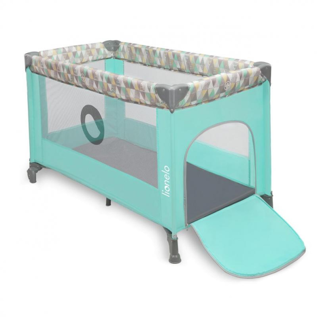 Детская мебель - Манеж Lionelo Stefi Green Mint Multicolor (LO-STEFI GREEN MINT MULTICOLOR)#2