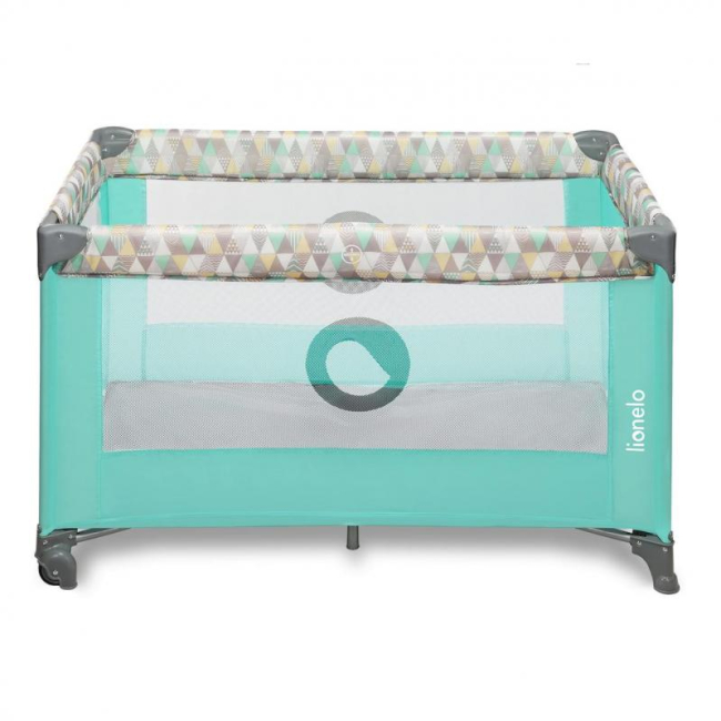 Детская мебель - Манеж Lionelo Stefi Green Mint Multicolor (LO-STEFI GREEN MINT MULTICOLOR)#3