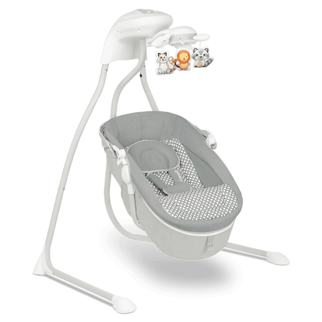 Манежи - Укачивающий центр Lionelo Henny Grey Dove (LO-HENNY GREY DOVE)#4