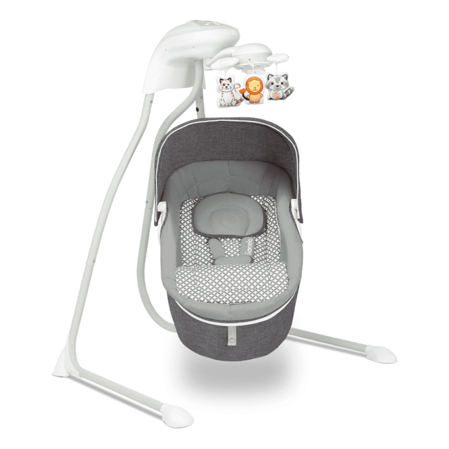 Манежи - Укачивающий центр Lionelo Henny Grey Syone (LO-HENNY STONE)#2