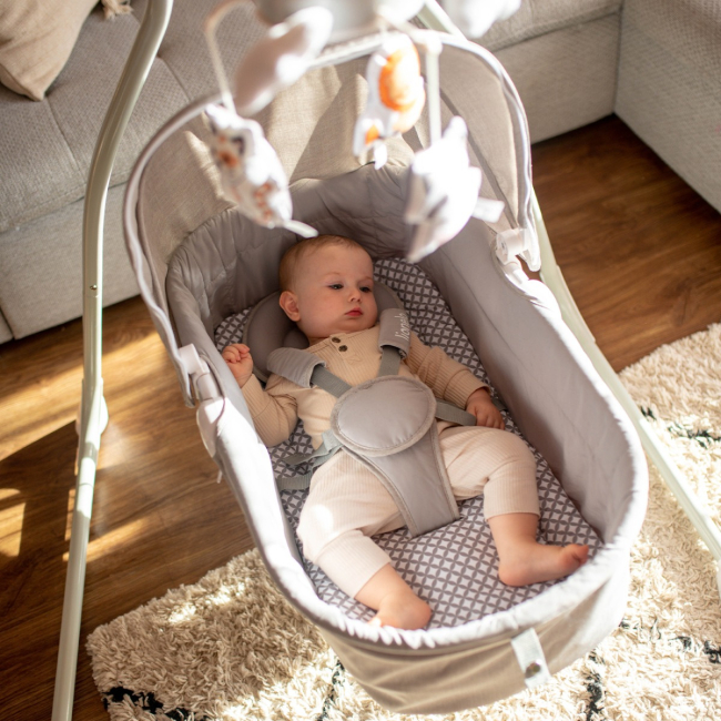 Манежи - Укачивающий центр Lionelo Henny Grey Syone (LO-HENNY STONE)#5