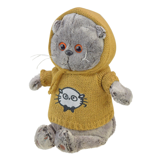 М'які тварини - М'яка іграшка Shantou Jinxing Кіт Басик жовтий 28 см (CA2302/2)#2