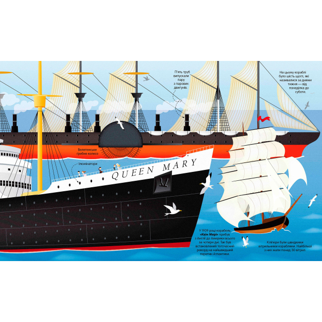 Познавательные книги (4-10 лет) - Книжка «Велика книга кораблів» Мінна Лейсі (9786175230121)#3