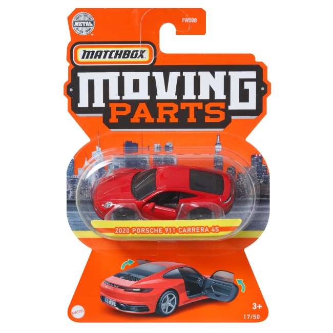 Автомоделі - Автомодель Matchbox Moving parts 2020 Porsche 911 Carrere 4S (FWD28/HFM53)#5