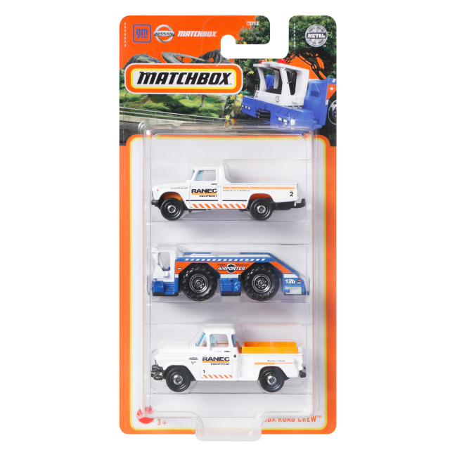 Транспорт и спецтехника - Игровой набор Matchbox MBX Road crew (C3713/HFK07)#5