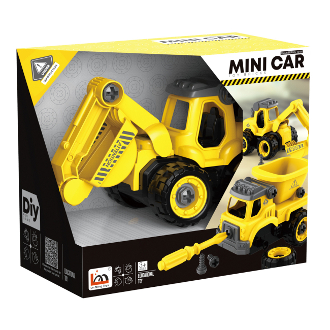 Конструктори з унікальними деталями - Конструктор DIY Spatial Creativity Екскаватор (CJ-1614166)#3