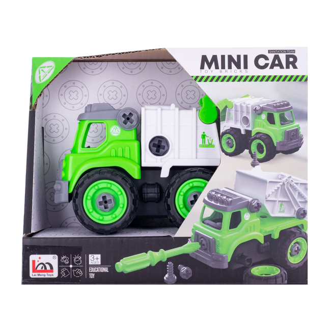 Конструктори з унікальними деталями - Конструктор DIY Spatial Creativity Сміттєвоз (CJ-1614182)#3